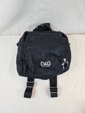 Dolce & Gabbana Black Mini Nylon Backpack